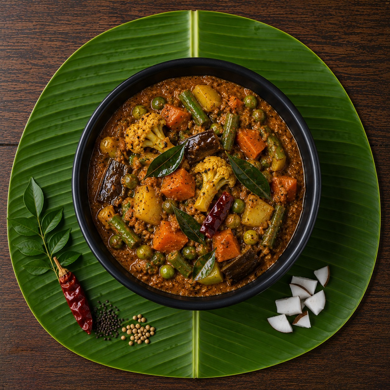 Vegetable Chettinad (Tamil Nadu Style)